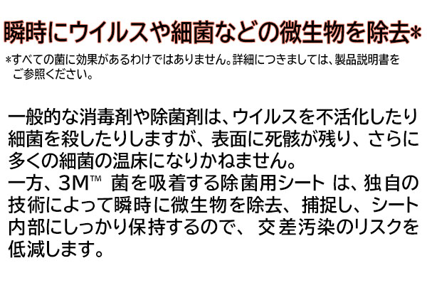 スリーエム ジャパン 菌を吸着する除菌用シート [85枚入×4] 