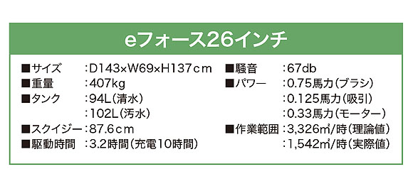 【リース契約可能】アムテック eフォース (イーフォース) - 26インチ 搭乗型自動床洗浄機【代引不可】_03