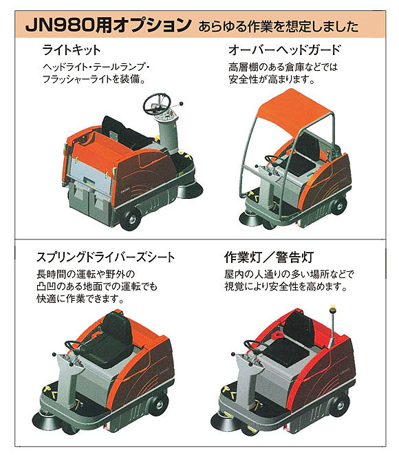 【リース契約可能】アマノ クリーンパワー JN980V / E - 搭乗式清掃機【代引不可】05