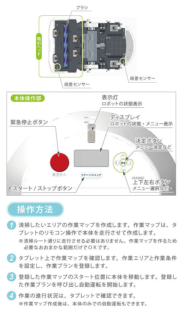 【リース契約可能】アマノ RcDc  - 業務用ロボット掃除機【代引不可】04