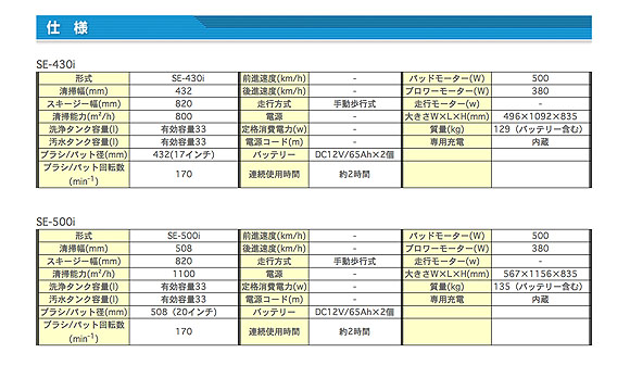 アマノ SE-430i / SE-500i 03