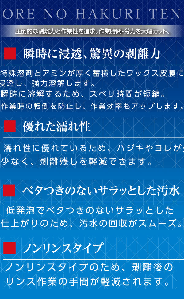 大一産業 FPS 俺のハクリ10 [18L] 超強力剥離剤【代引不可・個人宅配送不可】-ワックス剥離剤（はくり剤 ）販売/通販-（旧VC300ECOに代わる新機種）