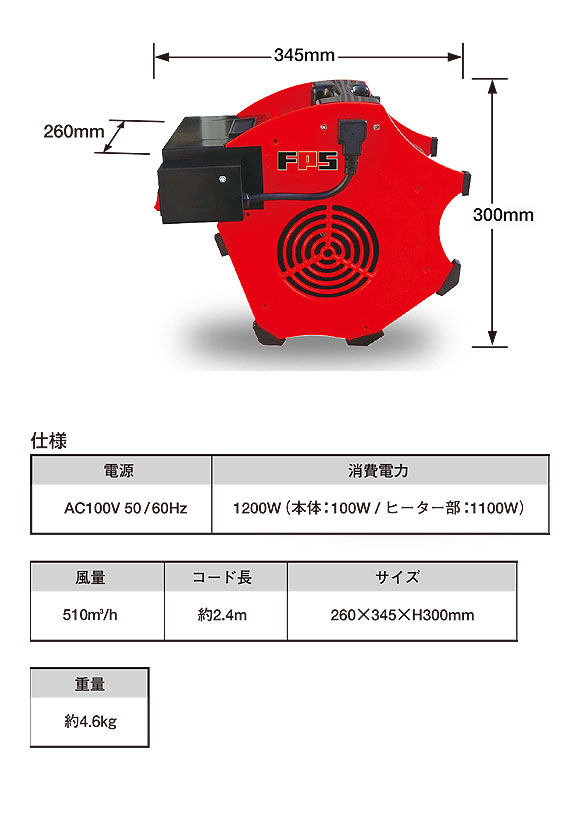 FPS ヒーター付ブロワ Plus 04