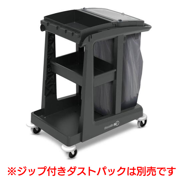 画像1: シーバイエス ECOトロリー ショート - 通路幅の狭いスペースの移動に便利なショートノーズタイプ清掃用カート【代引不可・個人宅配送不可】 (1)