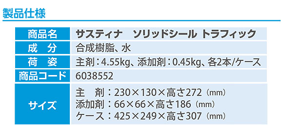 シーバイエス サスティナ ソリッドシール - 業務用フロアシール剤 (耐油、耐久性に優れた第三の床維持剤) 03