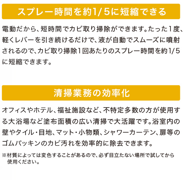 SCジョンソン カビキラー電動スプレー　商品詳細