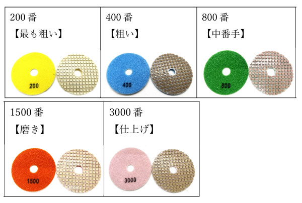 EZ Shine ブリックパッド Brick pad #400 - 大理石専用研磨パッド