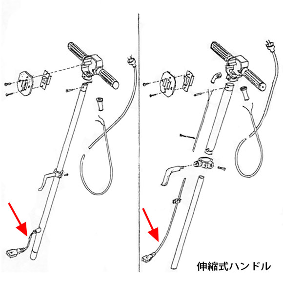 musashi製8”ポリッシャー用パーツNo.125コネクタ付中通しコード 01