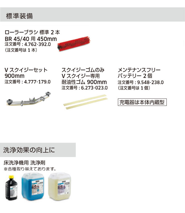 ケルヒャー BR 45/40 W Bp スタンダードタイプ - 業務用自走式床洗浄機 01