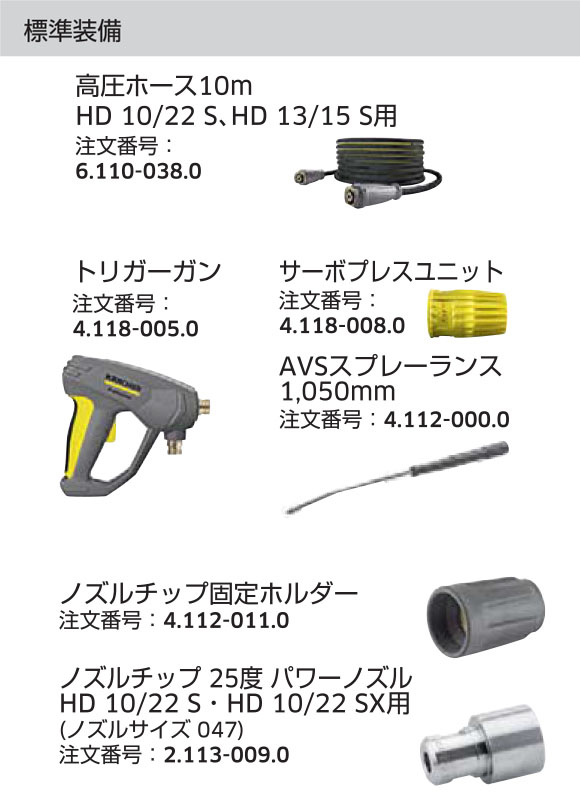 ケルヒャー高圧洗浄機 HD 10/22 S - 業務用冷水高圧洗浄機_商品詳細06