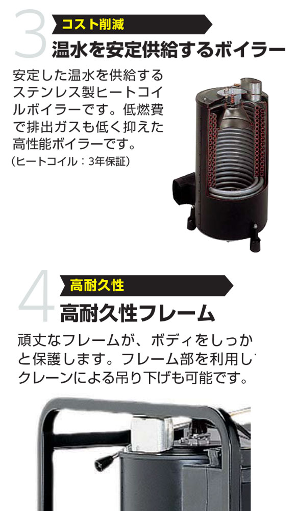 ケルヒャー高圧洗浄機 HDS 1000 BE - 業務用温水高圧洗浄機【代引不可】】04
