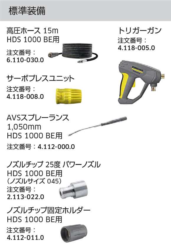 ケルヒャー高圧洗浄機 HDS 1000 BE - 業務用温水高圧洗浄機【代引不可】】06