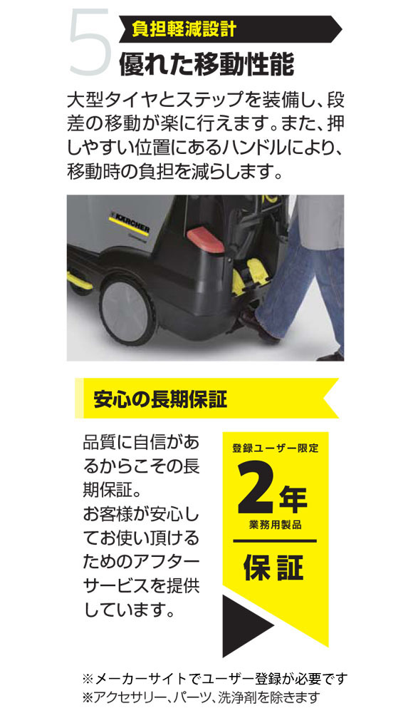 ケルヒャー高圧洗浄機 HDS10/19M - 業務用温水高圧洗浄機【代引不可】06