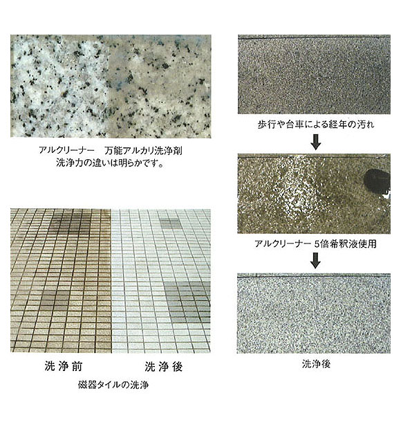 紺商 アルクリーナー [10L] - 石材・タイル・コンクリート専用重汚染用アルカリ洗浄剤 01