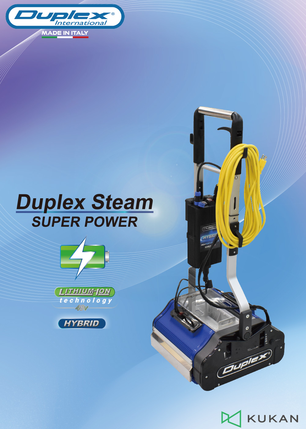 【リース契約可能】DUPLEX STEAM (デュプレックス スチーム) 420 ハイブリッド - すべての床を1つのマシンで。マルチフロアクリーナー【代引不可・個人宅配送不可】01