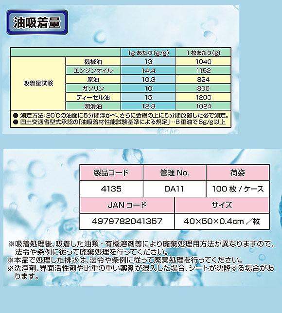 横浜油脂工業(リンダ) オイルキャッチングシートCF(100枚入) 07