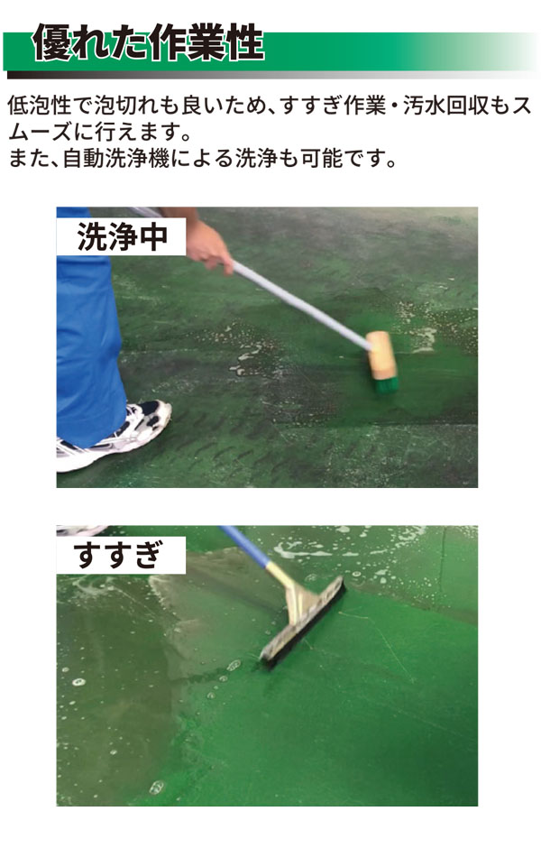 横浜油脂工業（リンダ）タイヤ痕クリアー［1L×6］- タイヤ痕・床用洗浄剤 01