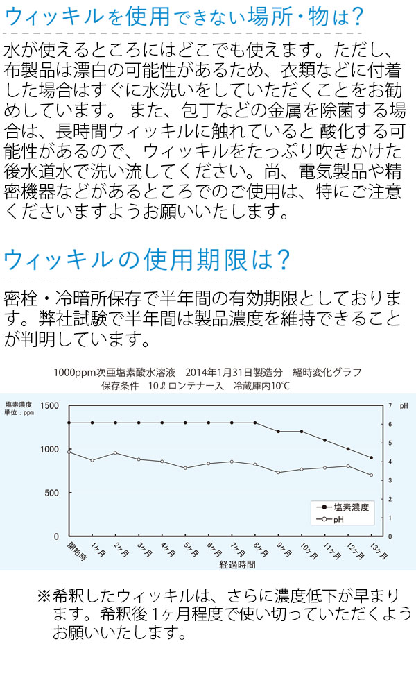 万立(白馬) ウィッキル1000 - 超強力除菌・消臭剤_01