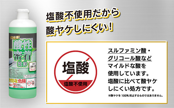 塩酸不使用