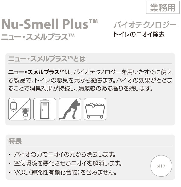 ニニュー スメルプラス［800mL×6］- トイレのニオイ除去 01