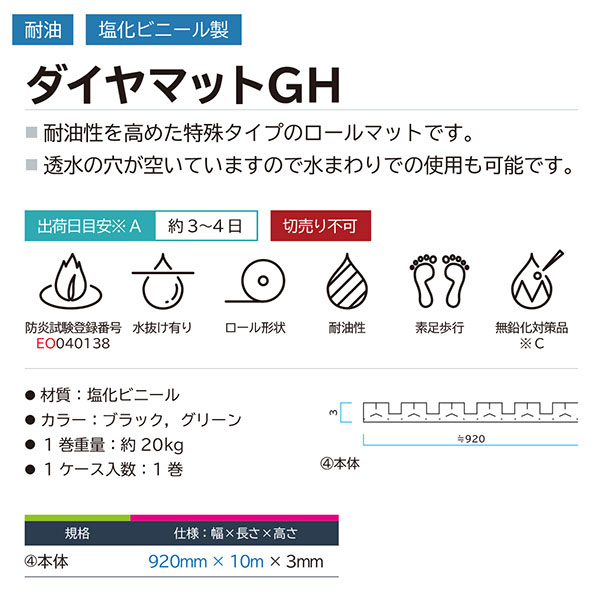 ミヅシマ工業 ダイヤマットGH 01