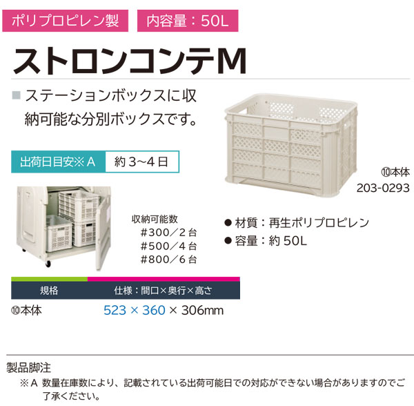 ミヅシマ工業 ストロンコンテM - ステーションボックスに収納可能な分別ボックス01