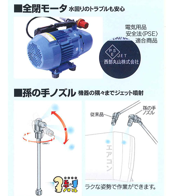 丸山製作所 エアコン洗浄機 MSW029MR-AC-1(リール付)《G1/4》02