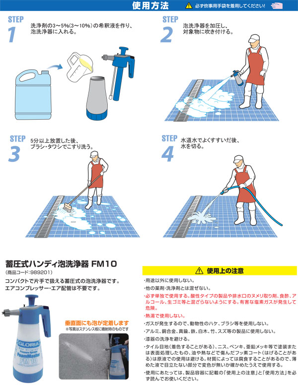 ニイタカ フォーミング洗浄剤CL [5kg×2] - 業務用 発泡除菌洗浄剤  01