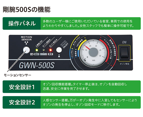 剛腕 GWN-500S - オゾン除菌脱臭機 01