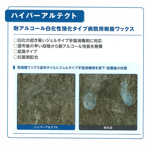 リンレイ ハイパーアルテクト[18L] - 耐アルコール白化強化タイプ病院用樹脂ワックス 01” border=