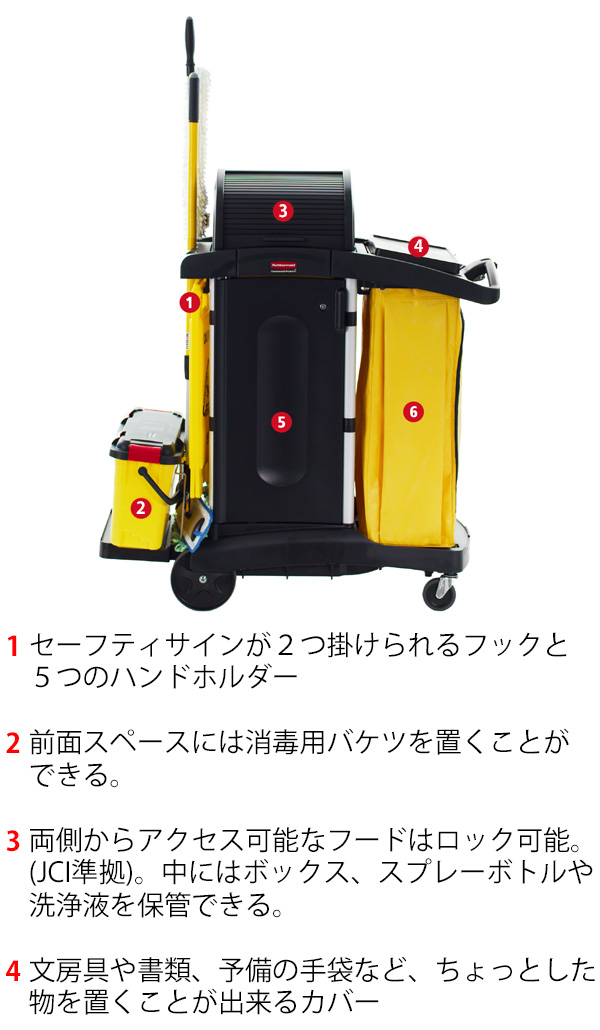 買取 店舗 Rubbermaid/ラバーメイド 【代引不可】ハウスキーピングカート RM6191BK その他掃除用具