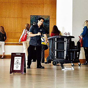 画像2: ラバーメイド ES 多言語サイン(2サイド) ゴールド - ダークウッド調サイン【代引不可・個人宅配送不可・#直送1,500円】 (2)