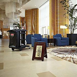 画像3: ラバーメイド ES 多言語サイン(2サイド) ゴールド - ダークウッド調サイン【代引不可・個人宅配送不可・#直送1,500円】 (3)