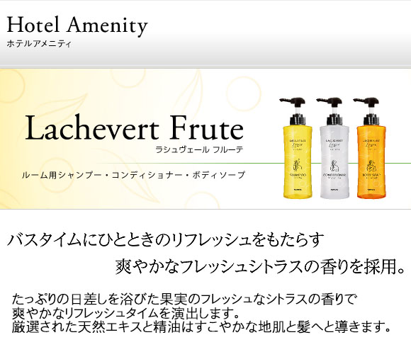 サラヤ LachevertFrute ラシュヴェールフルーテ ボディーソープ 20L - バス ホテル アメニティーー01