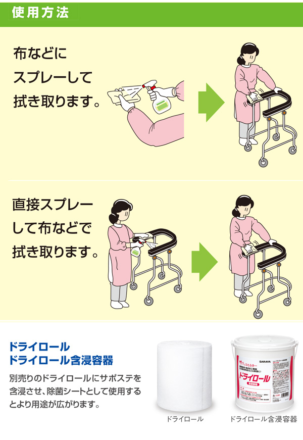 サラヤ サポステ - 環境アルコール除菌剤 商品詳細