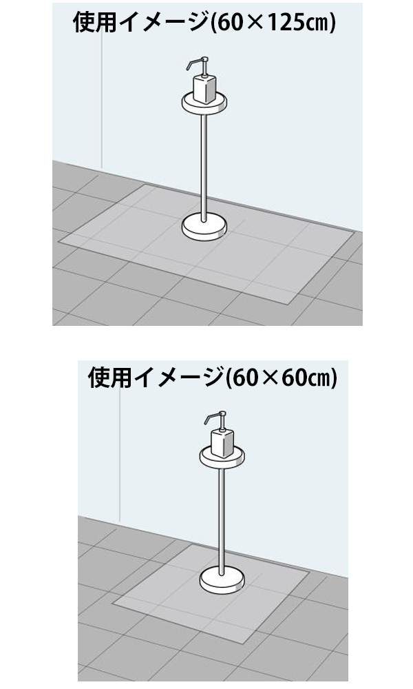 セイワ 消毒液用床材保護シート - アルコール消毒液による床の汚れ防止に 01