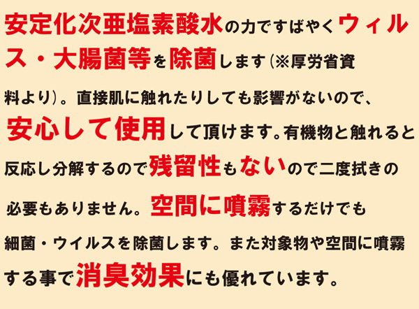 スマート 次亜塩素酸水 (50ppm) 4L - 安心、安全の新しい除菌水02