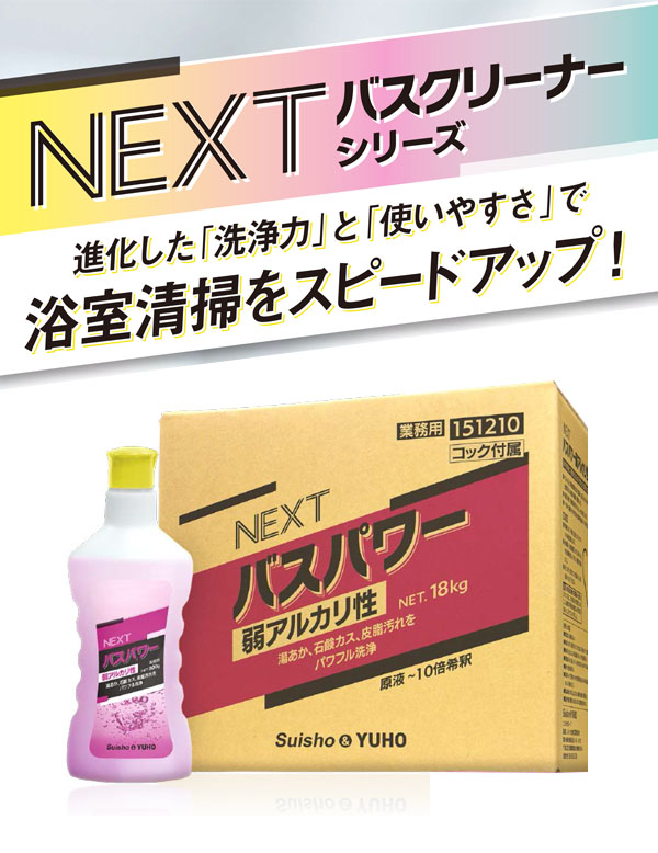 スイショウ＆ユーホー NEXT バスクイック 中性 - 毎日の日常清掃用バスクリーナー 01