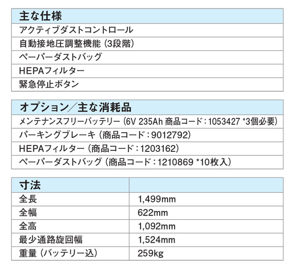 【リース契約可能】テナント B5 - 20インチ バッテリー式バーニッシャー【代引不可】01