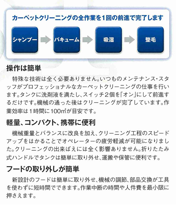 【リース契約可能】フォンシュレーダージャパン 全自動カーペット洗浄機 VS1LMX (スライドトランス付)【代引不可】 03