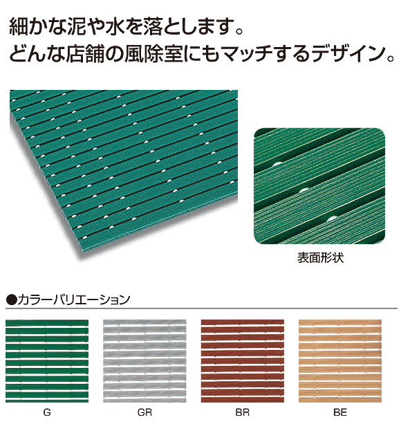 山崎産業 サンラインマット - 細かな泥落としや水切り用のマット【代引不可】 01