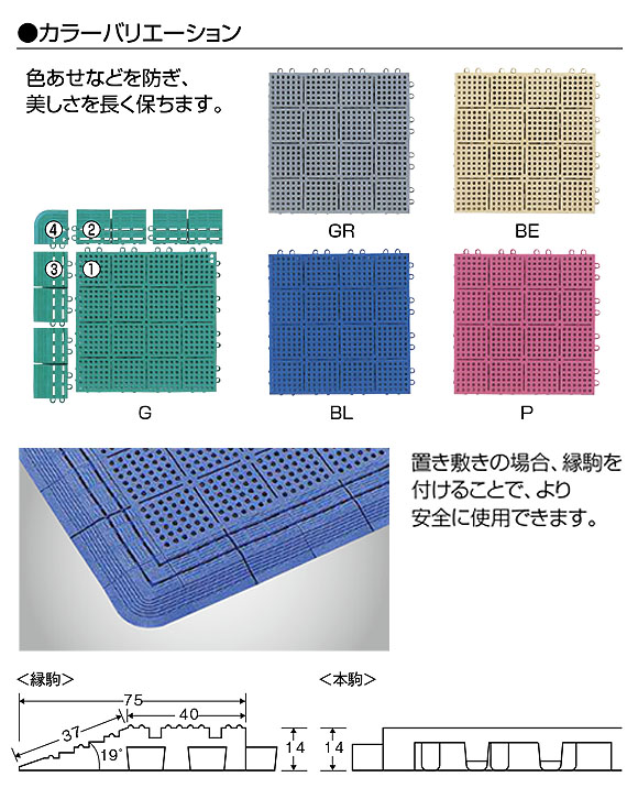 山崎産業 ロイヤルソフト - クッション性の高い水切りマット 03