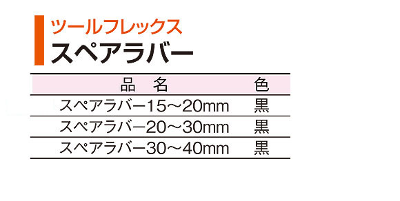 ツールフレックス アルミレール・壁用スペアラバー 06