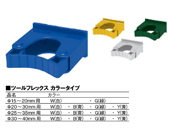 ツールフレックス アルミレール・壁用カラー ゾーニング対応シリーズ 02