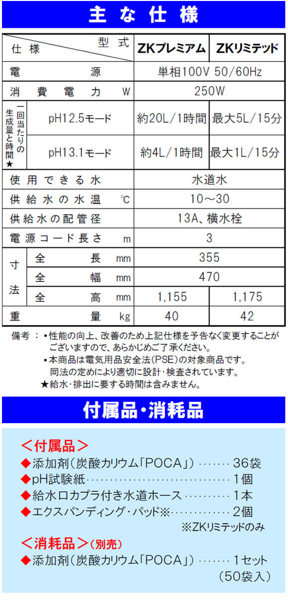 □pH13.1強アルカリイオン水が連続生成可能！□【リース契約可能】蔵王