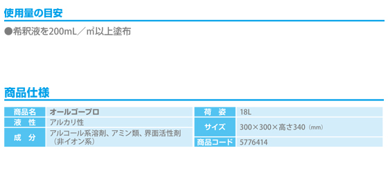 ディバーシー オールゴープロ[18L] - 業務用床用ワックスはく離剤商品詳細04