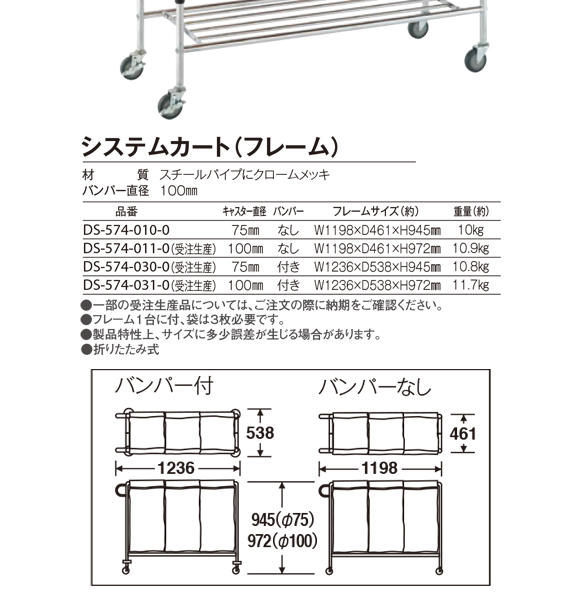 テラモト システムカート(フレーム)