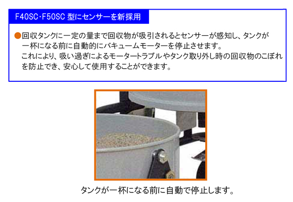 産業用真空掃除機バックマンF40SC【代引不可】商品詳細04