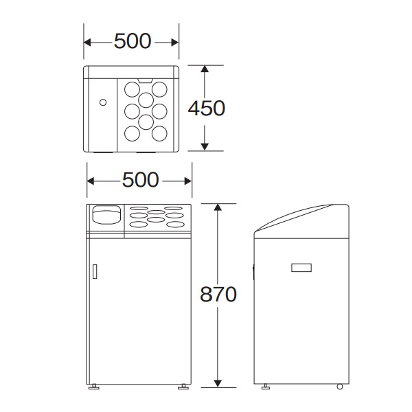 山崎産業 紙コップ用ダストボックスK-500