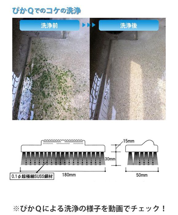 床洗浄補助ブラシ ぴかＱ